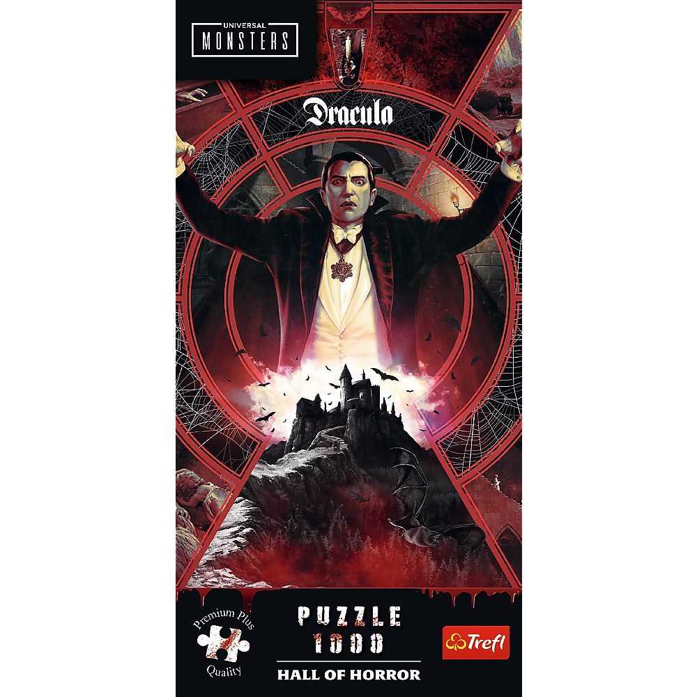 PUZZLE TREFL 1000 PREMIUM PLUS UNIVERSAL MONSTERS SALA GROAZEI DRACULA