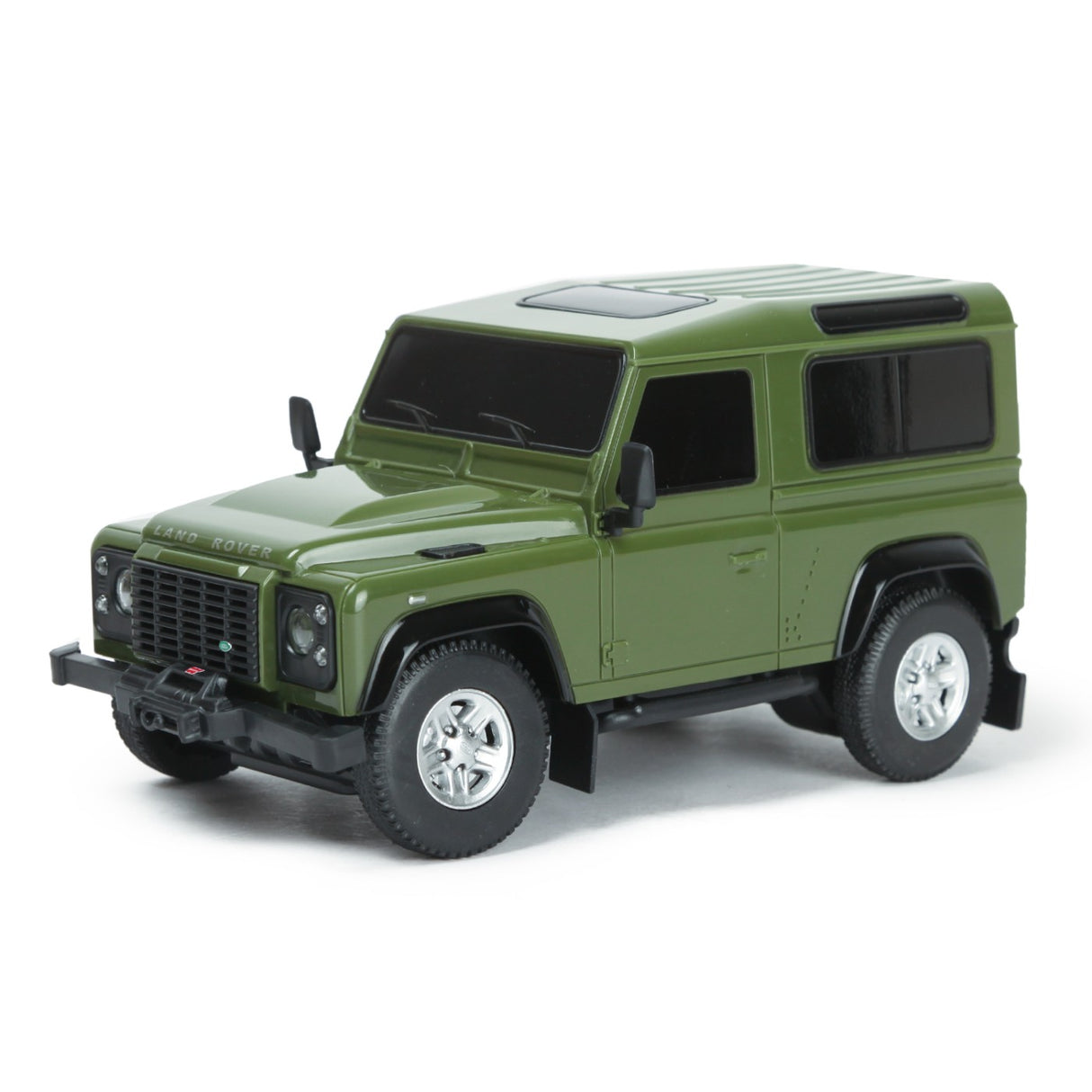 MASINA CU TELECOMANDA LAND ROVER DEFENDER VERDE CU SCARA 1 LA 24