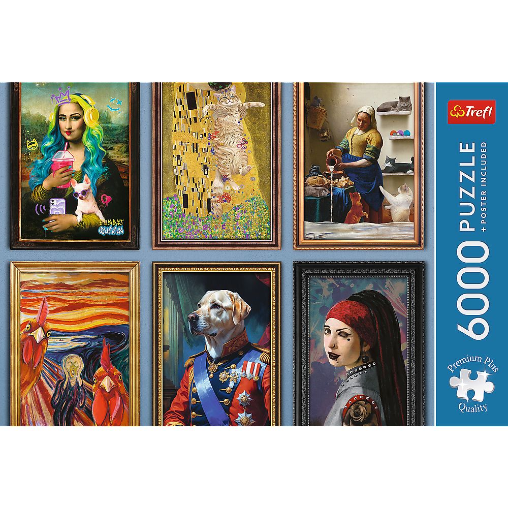 PUZZLE TREFL 6000 PREMIUM PLUS COLECTIE DE ARTA DISTRACTIVA CU POSTER INCLUS