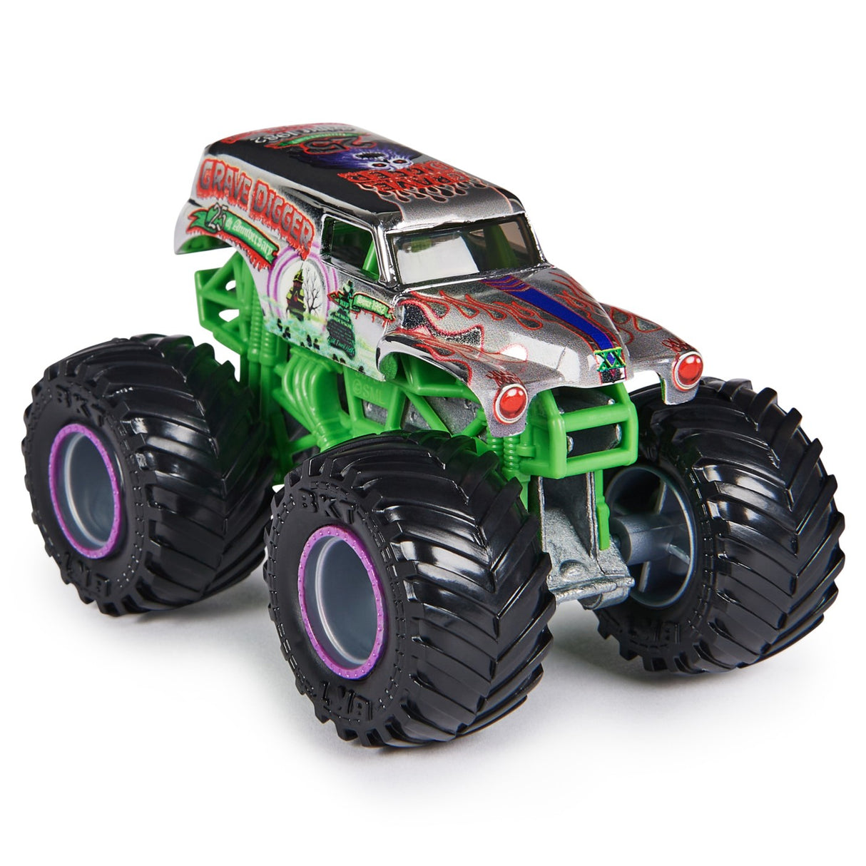 MONSTER JAM MASINUTA METALICA GRAVE DIGGER SCARA 1 LA 64