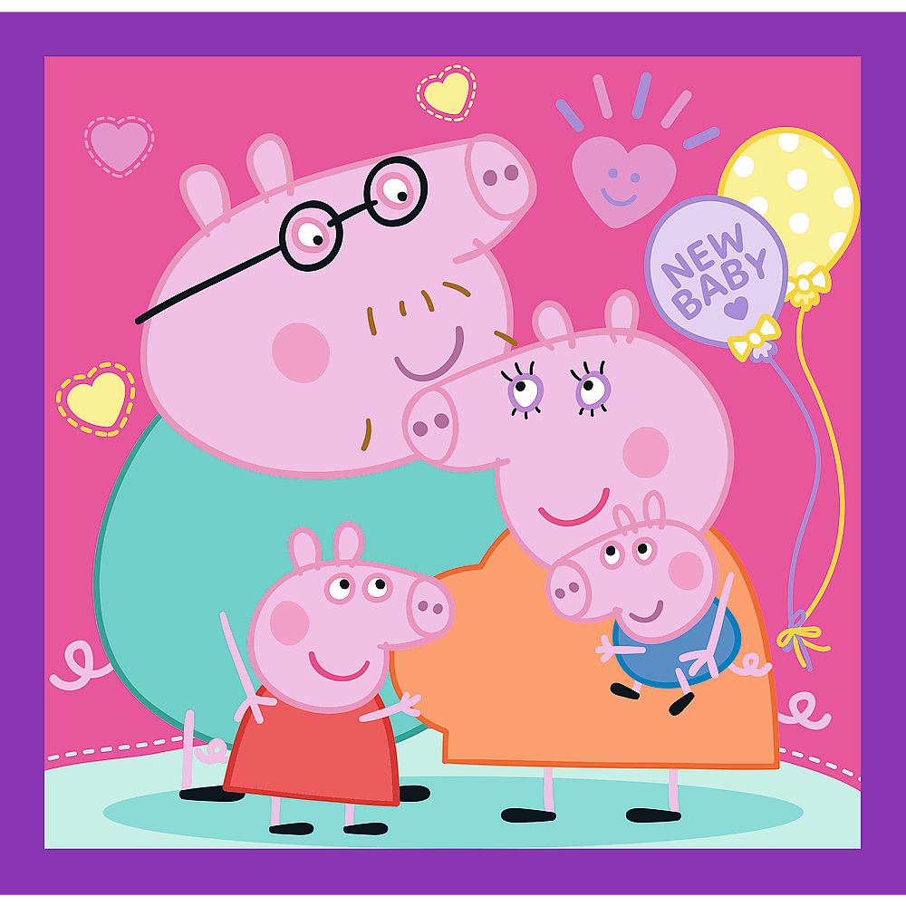PUZZLE TREFL 3IN1 OBICEIURILE LUI PEPPA  PIG