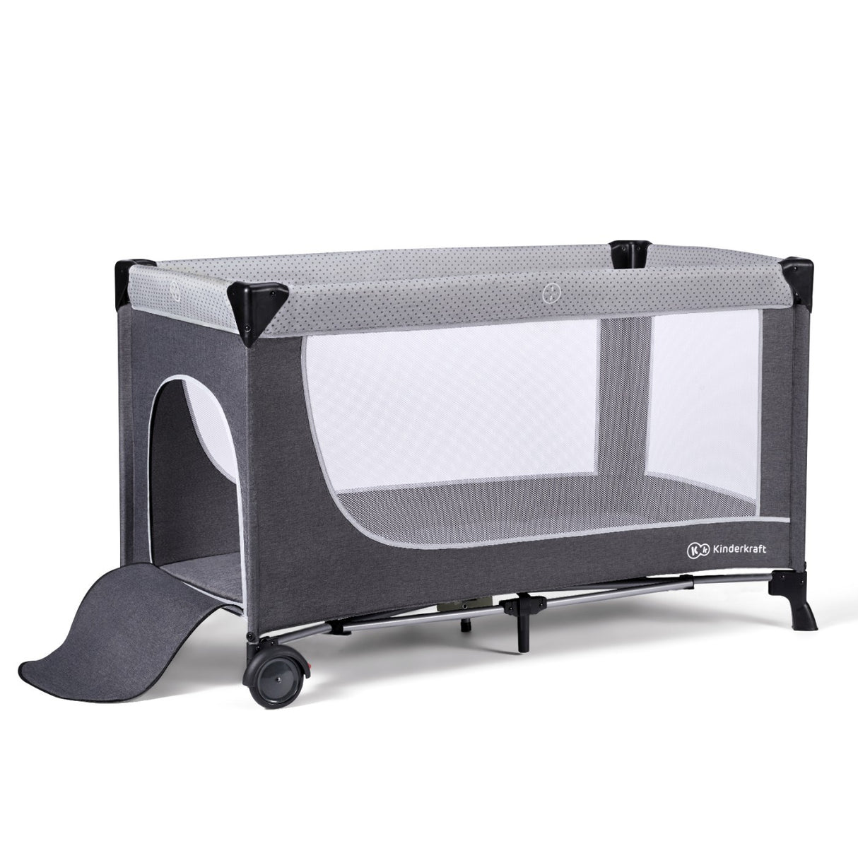 PATUT DE CALATORIE KINDERKRAFT LEODY, CU ACCESORII, GREY