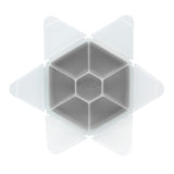 CUTIE SNACK HEXAGON SNACKLE 6 COMPARTMENTE, MELII, GREY