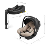 SCOICA AUTO KINDERKRAFT I-LITE CU BAZA ENDURA SAFE FX BEIGE