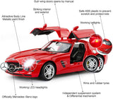 MASINA CU TELECOMANDA MERCEDES-BENZ SLS ROSU SCARA 1 LA 14