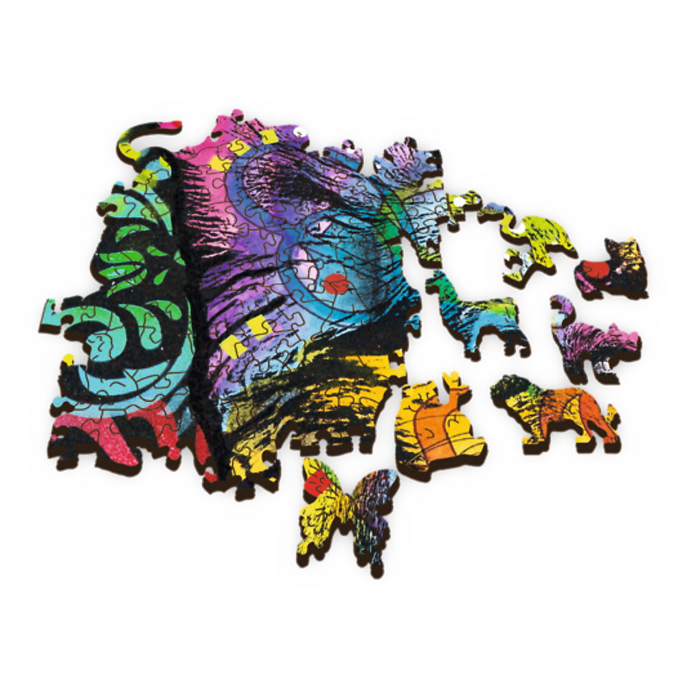 PUZZLE TREFL DIN LEMN 500+1 PIESE CATELUSII DRAGALASI
