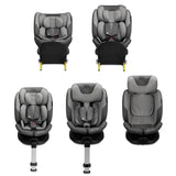 SCAUN AUTO KINDERKRAFT I-FIX, I-SIZE 40-150 CM, COOL GREY