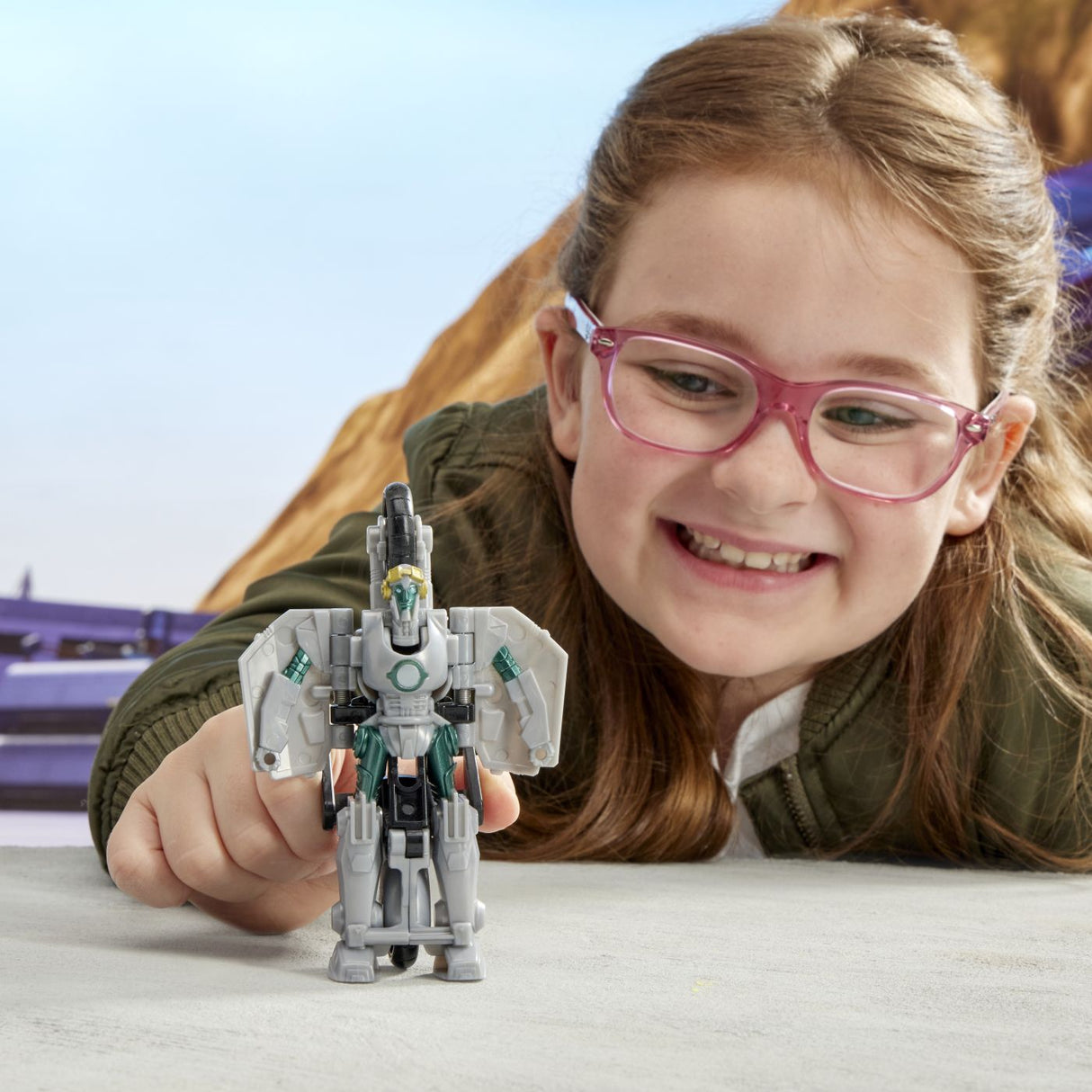 TRANSFORMERS EARTHSPARK FIGURINA TERRAN THRASH 1 STEP SMASH TO CHANGE