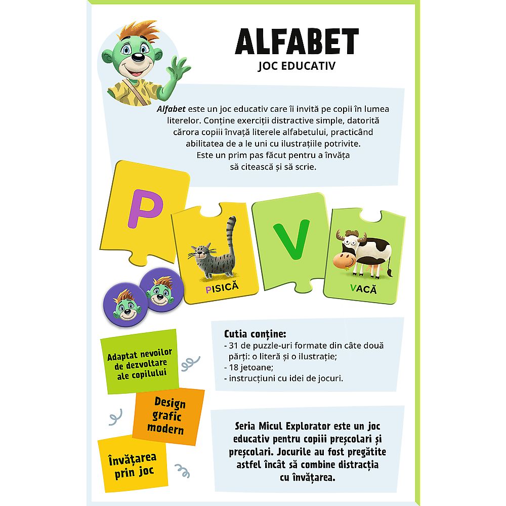 JOC EDUCATIV ALFABET MICUL EXPLORATOR