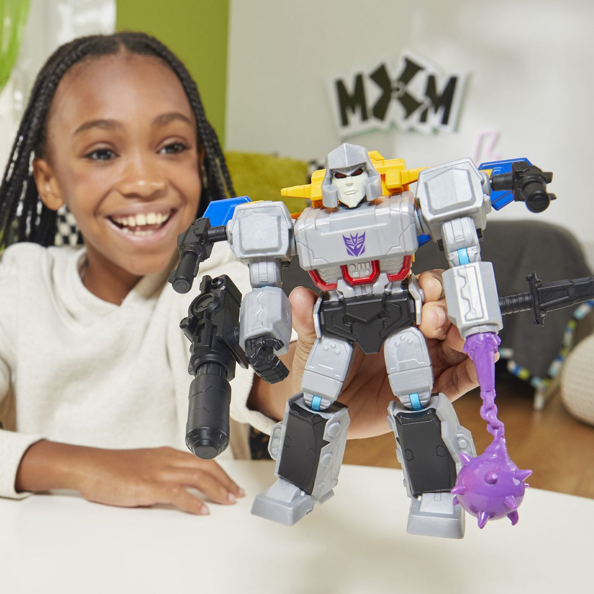 TRANSFORMERS MIX MASHERS SET FIGURINA MEGATRON 12CM SI ACCESORII