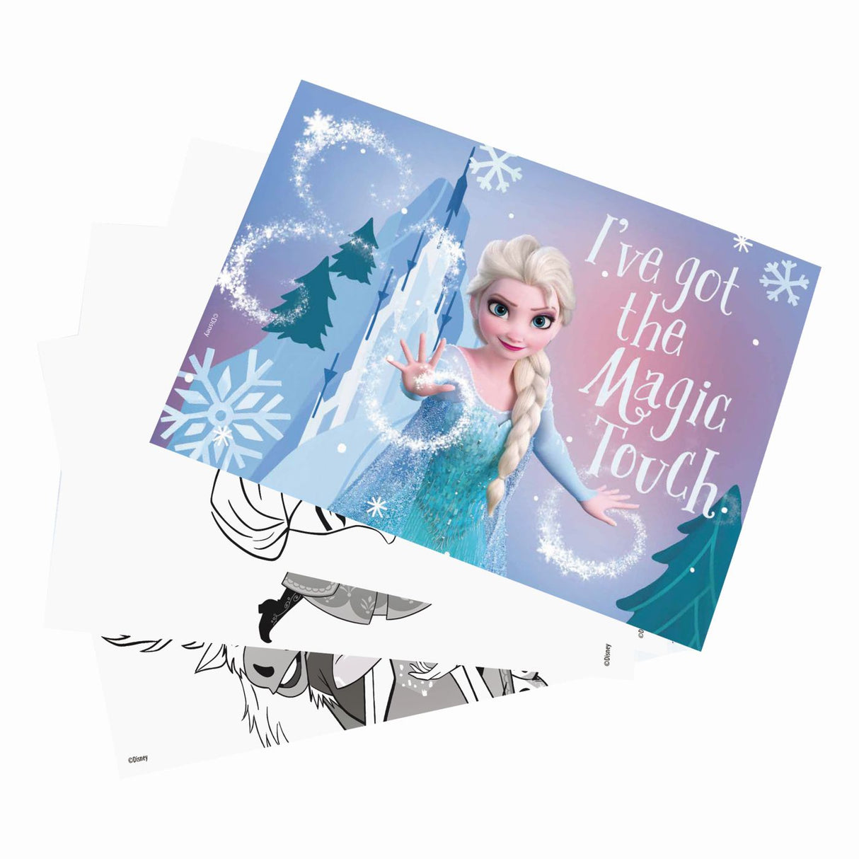 HAPPI HOBBI SET PICTURA GEANTA TRANSPARENTA FROZEN AVENTURA INGHETATA