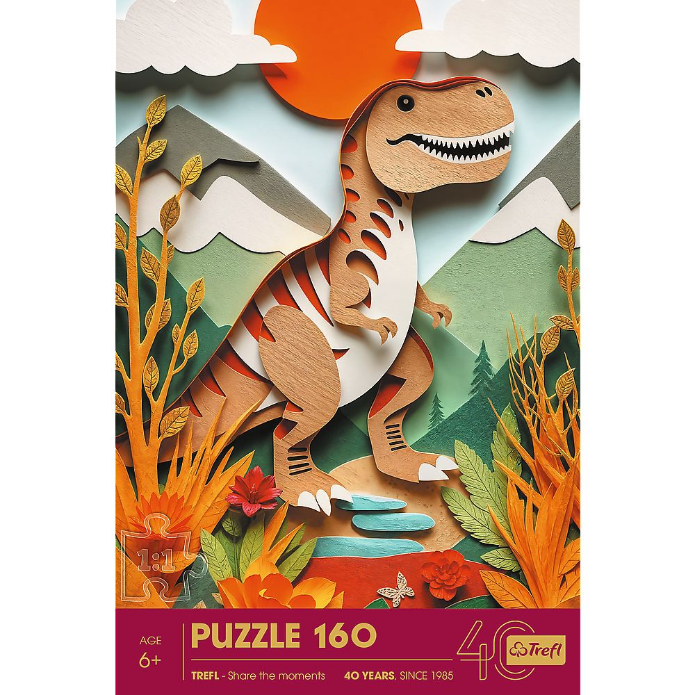 PUZZLE TREFL 160 PAPER ART 3D DINOZAUR