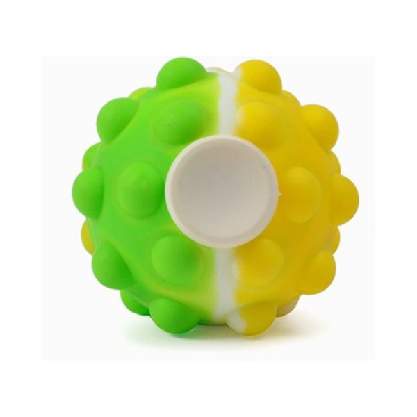 Fidget Spinner Pop It 3D tip Minge Senzoriala, Flippy, Jucarie Rotativa Anti-stres, pentru Copii si Adulti, Multicolor, 6 cm, Model Verde - vivimall.ro