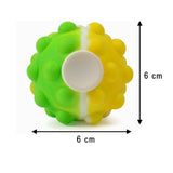 Fidget Spinner Pop It 3D tip Minge Senzoriala, Flippy, Jucarie Rotativa Anti-stres, pentru Copii si Adulti, Multicolor, 6 cm, Model Verde - vivimall.ro