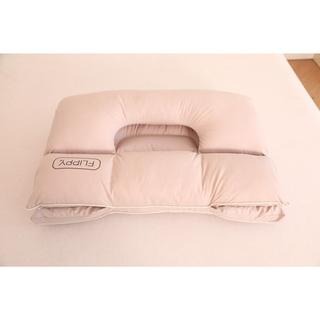 Perna Ortopedica 3 in 1, Vivimall, Strat Dublu, Protectie Cervicala, pentru Adulti, 45 x 70 cm, Gri - vivimall.ro