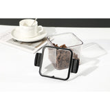 Recipient din Plastic, Vivimall, pentru Alimente/Obiecte, Inchidere Ermetica, 10.2 x 6.6 cm, 460 ml, Transparent - vivimall.ro