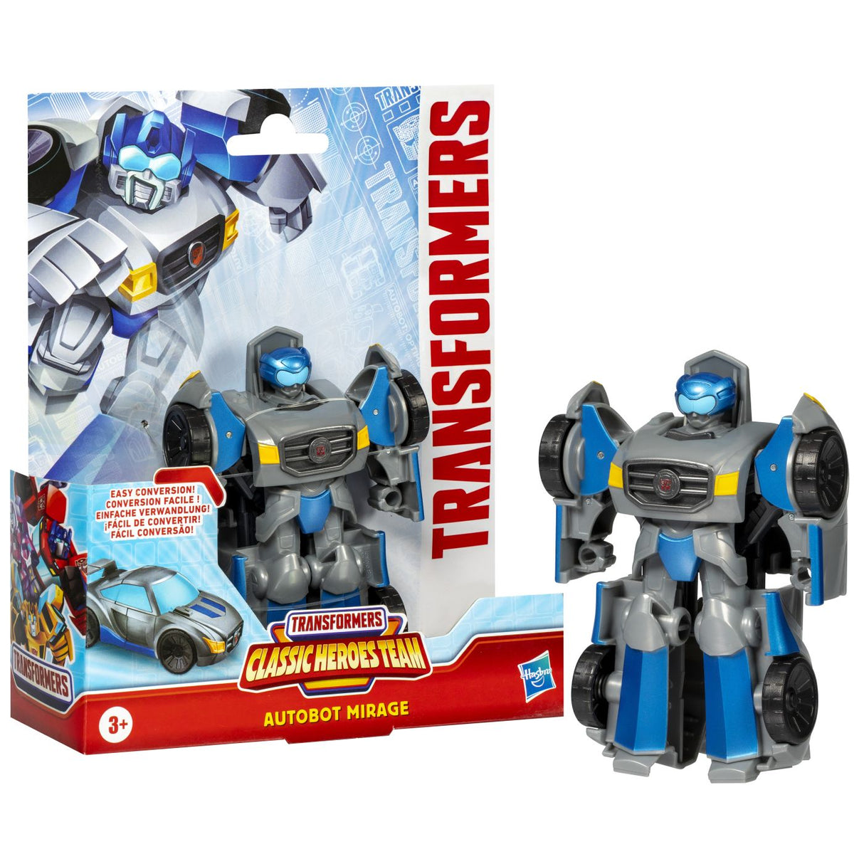 TRANSFORMERS CLASSIC HEROES TEAM ROBOT AUTOBOT MIRAGE CONVERTIBIL