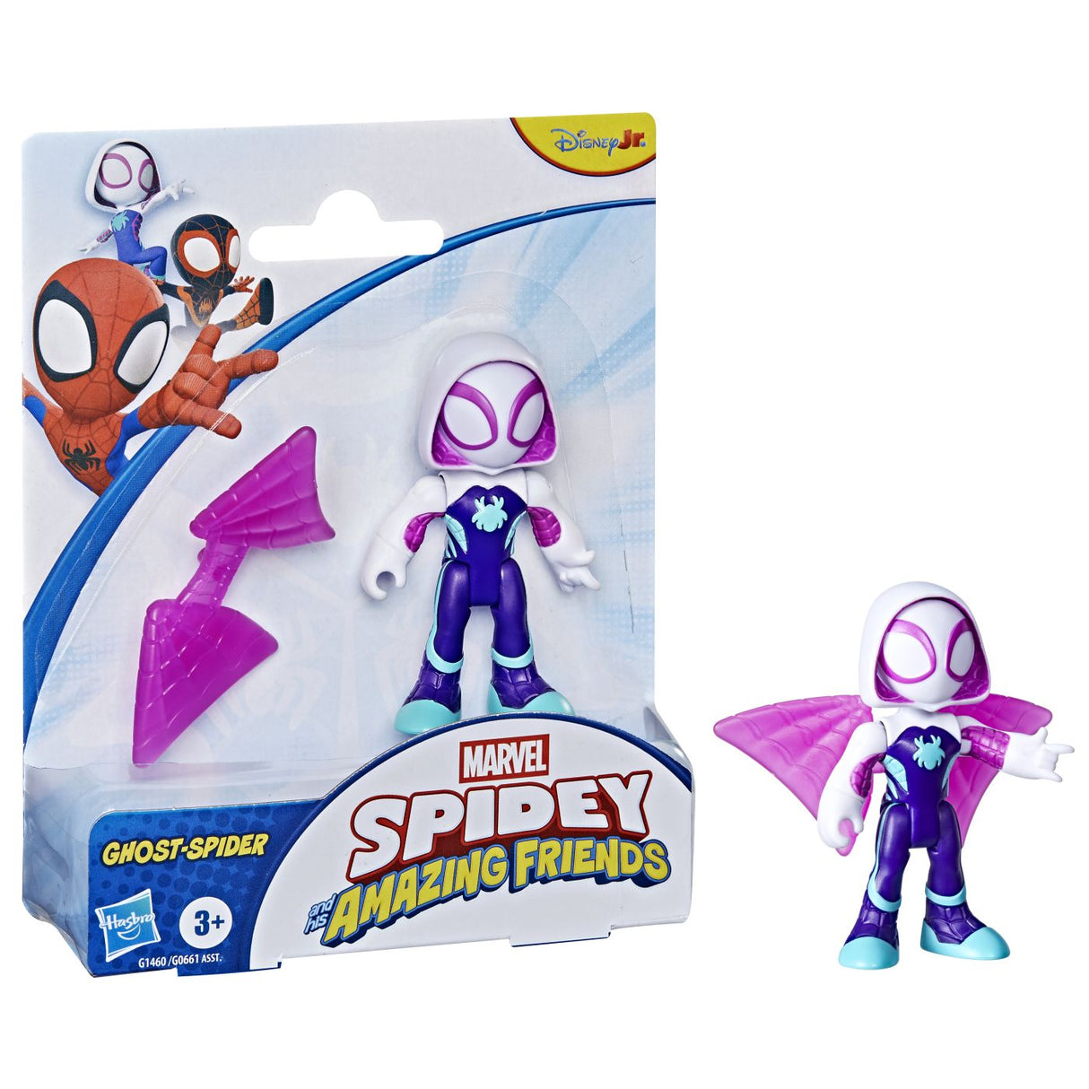 SPIDEY SI PRIETENII LUI UIMITORI MARVEL SET FIGURINA GHOST SPIDER SI ACCESORII