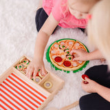 MELISSA AND DOUG SET DE JOACA DIN LEMN PETRECERE CU PIZZA