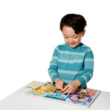 MELISSA AND DOUG SET DE INVATARE PLACA CU ZAVOARE DIN LEMN