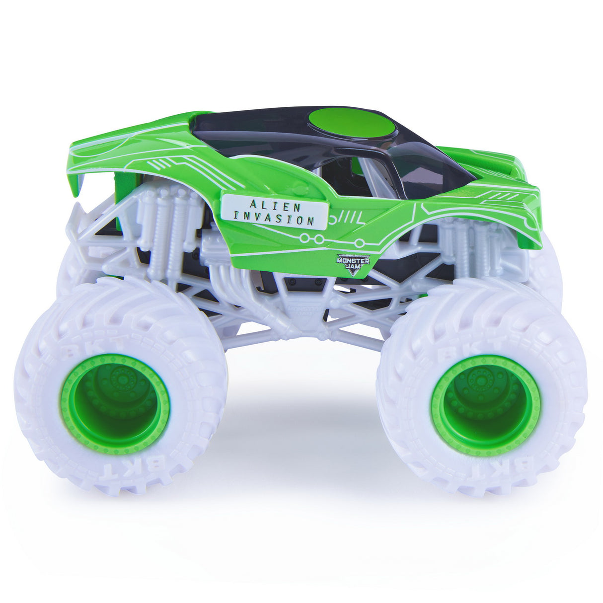 MONSTER JAM MASINUTA METALICA ALIEN INVASION SCARA 1 LA 64