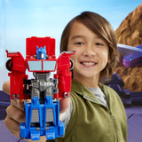 TRANSFORMERS EARTHSPARK FIGURINA OPTIMUS PRIME 1 STEP SMASH TO CHANGE