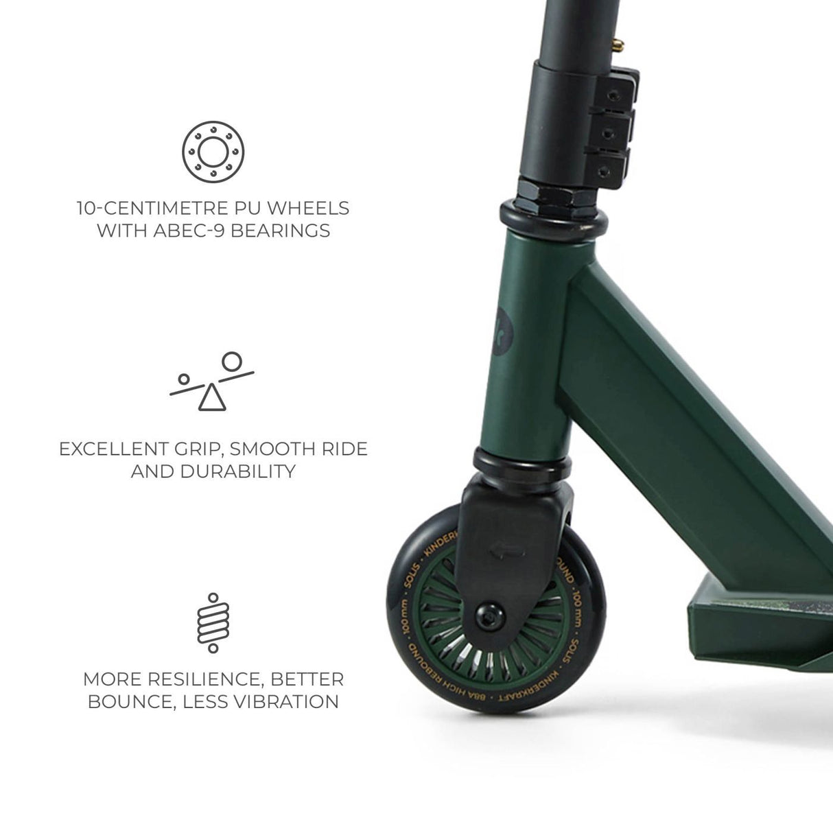 TROTINETA KINDERKRAFT SOLIS, GREEN