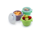 SET 4 RECIPIENTE SILICON SNAP&GO, MELII, 4*177 ML