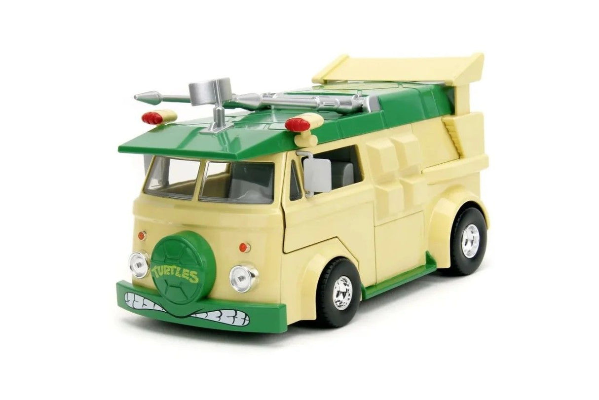 JADA TESTOASELE NINJA SET METALIC FIGURINA DONATELLO SI VAGONUL DE PETRECERE SCARA 1 LA 24