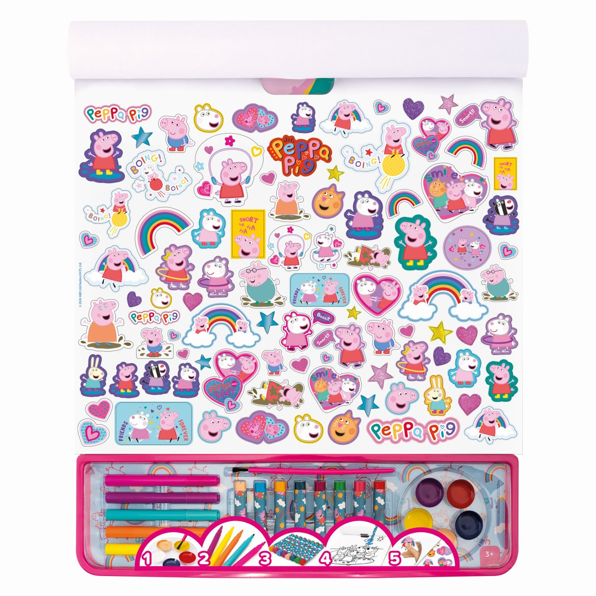SET PENTRU DESEN GIGA BLOCK 5 IN 1 PEPPA PIG
