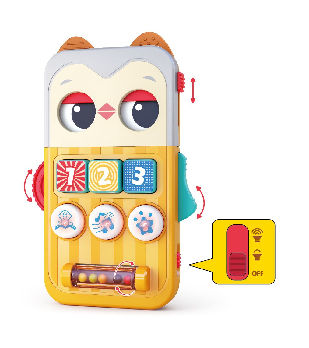 MINI TABLITA EDUCATIVA BUFNITA CU MUZICA SI LUMINI