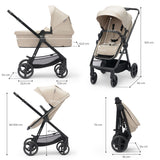 CARUCIOR KINDERKRAFT NEWLY, 3 IN 1, BEJ