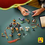 LEGO NINJAGO ROBOTUL DE MISIUNE AL LUI COLE SI DRAGONUL ZANE 71854