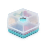CUTIE SNACK HEXAGON SNACKLE 6 COMPARTMENTE, MELII, BLUE