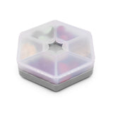 CUTIE SNACK HEXAGON SNACKLE 6 COMPARTMENTE, MELII, GREY