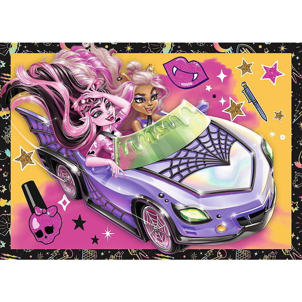 PUZZLE TREFL 4IN1 MONSTER HIGH O ZI ELECTRIZANTA
