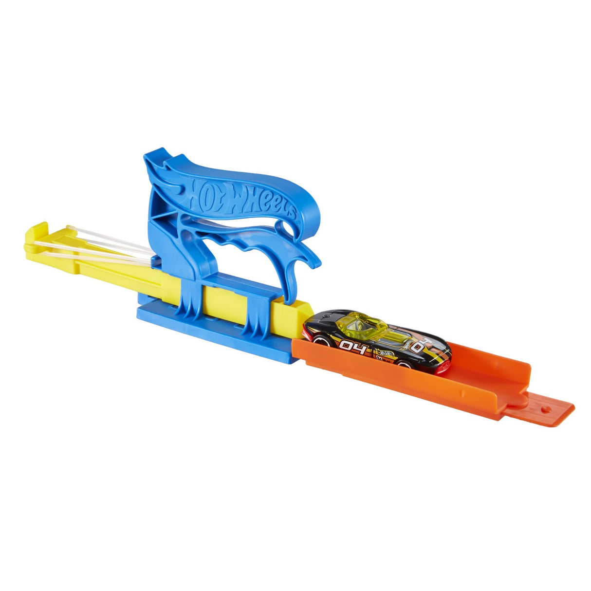 HOT WHEELS SET LANSATOR PORTABIL ALBASTRU SI MASINUTA