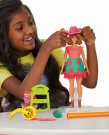 PLAY DOH BARBIE SET CREATII VESTIMENTARE CU FLORI SI FRANJURI COWBOY