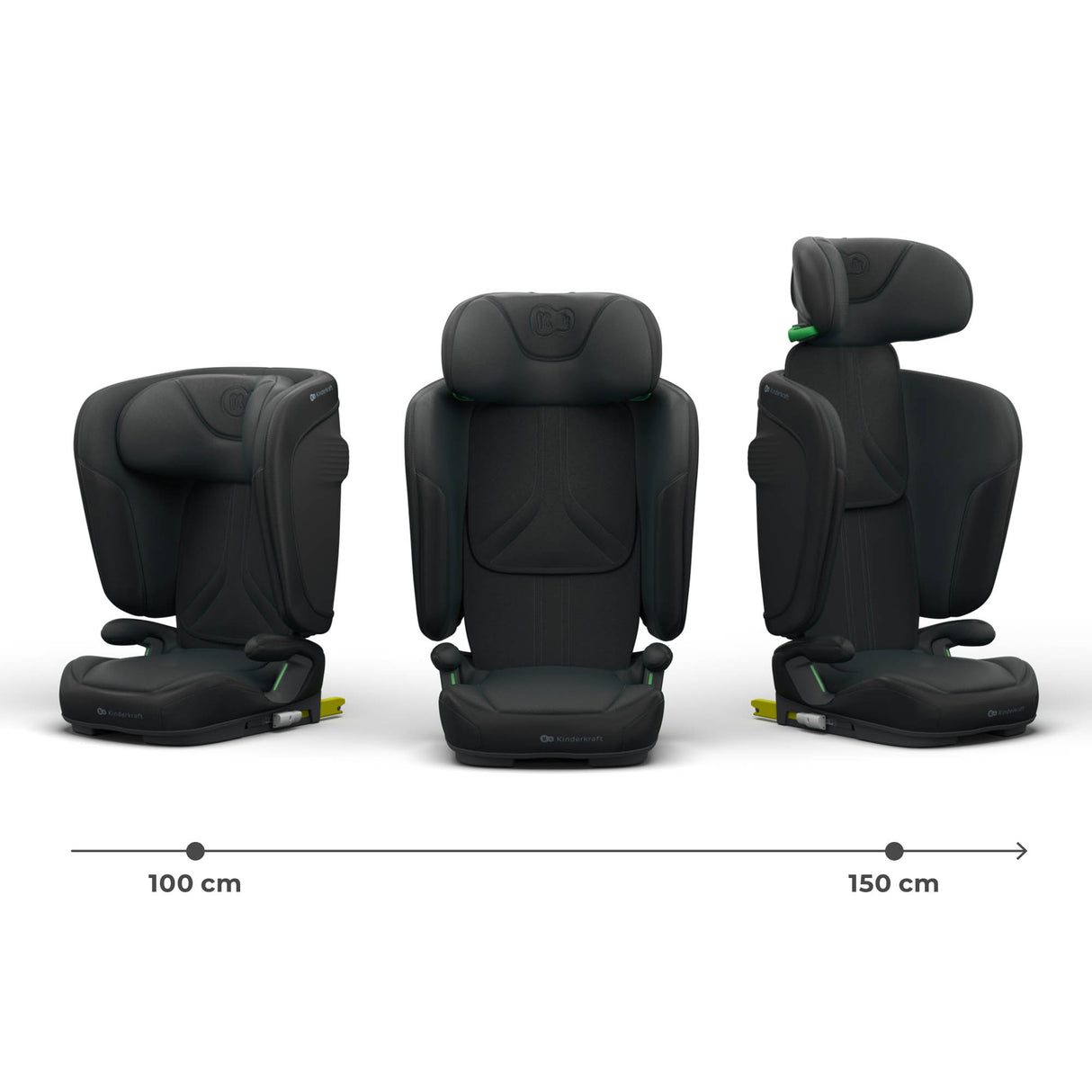 SCAUN AUTO KINDERKRAFT UNITY2 100-150 CM, BLACK