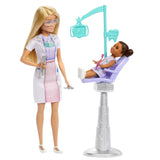 BARBIE SET DE JOACA PAPUSA BARBIE BLONDA FACE CARIERA STOMATOLOG