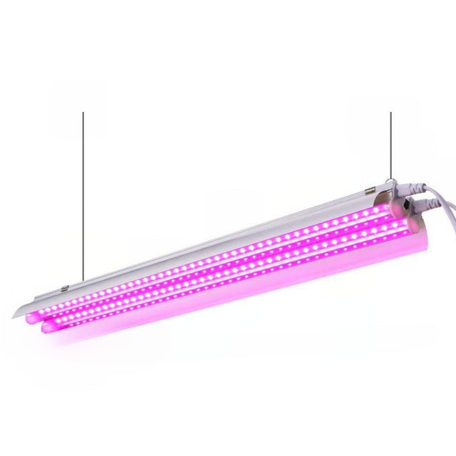 Lampa dubla pentru cresterea plantelor Vivimall, 50 cm, T5, tehnologie LED, nu afecteaza plantele, potrivit pentru intregul ciclu de crestere, multicolor - vivimall.ro