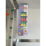 Joc de Societate, Vivimall, pentru Copii, din Lemn, Interactiv, Distractiv, Jenga Stack High Blocks, cu Zar, 51 de Piese Animate, 24.5x18x5 cm, Multicolor - vivimall.ro
