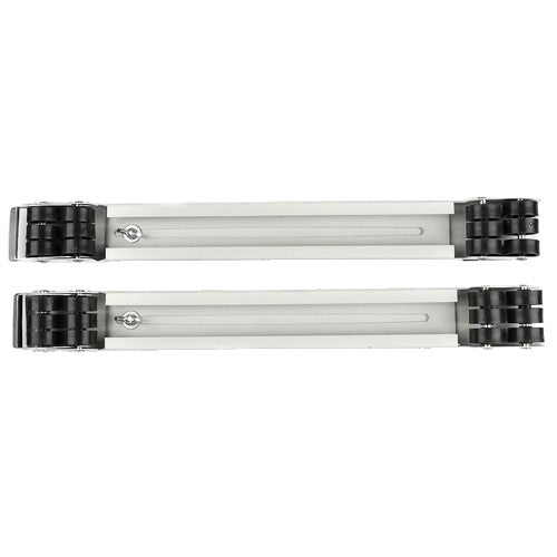 Set Suport Reglabil, Cu Roti, Pentru Mutat Mobila, Dimensiune Reglabila, Greutate Maxima 330 kg, Benzi Antiderapante, Cu Frana, Alb-Negru - vivimall.ro