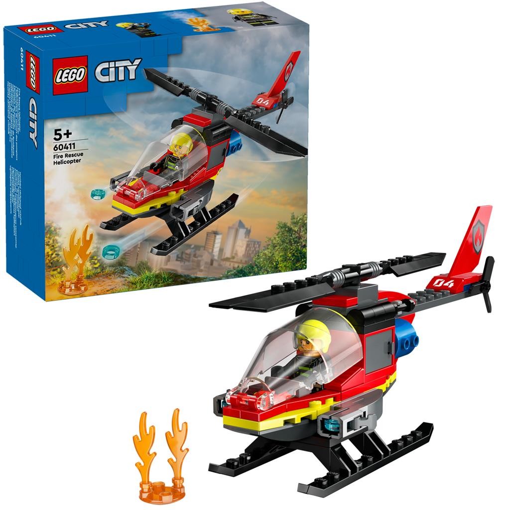 LEGO CITY ELICOPTER DE POMPIERI 60411