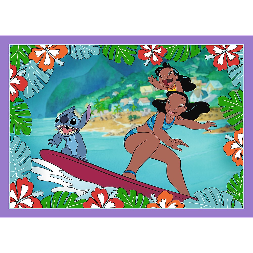 PUZZLE TREFL 4IN1 STITCH ZIUA FERMECATA