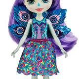 ENCHANTIMALS SET PAPUSI SURORI SI ANIMALUTELE LOR PATTER PEACOCK SI FLAP SI PIERA PEACOCK SI FEATHER
