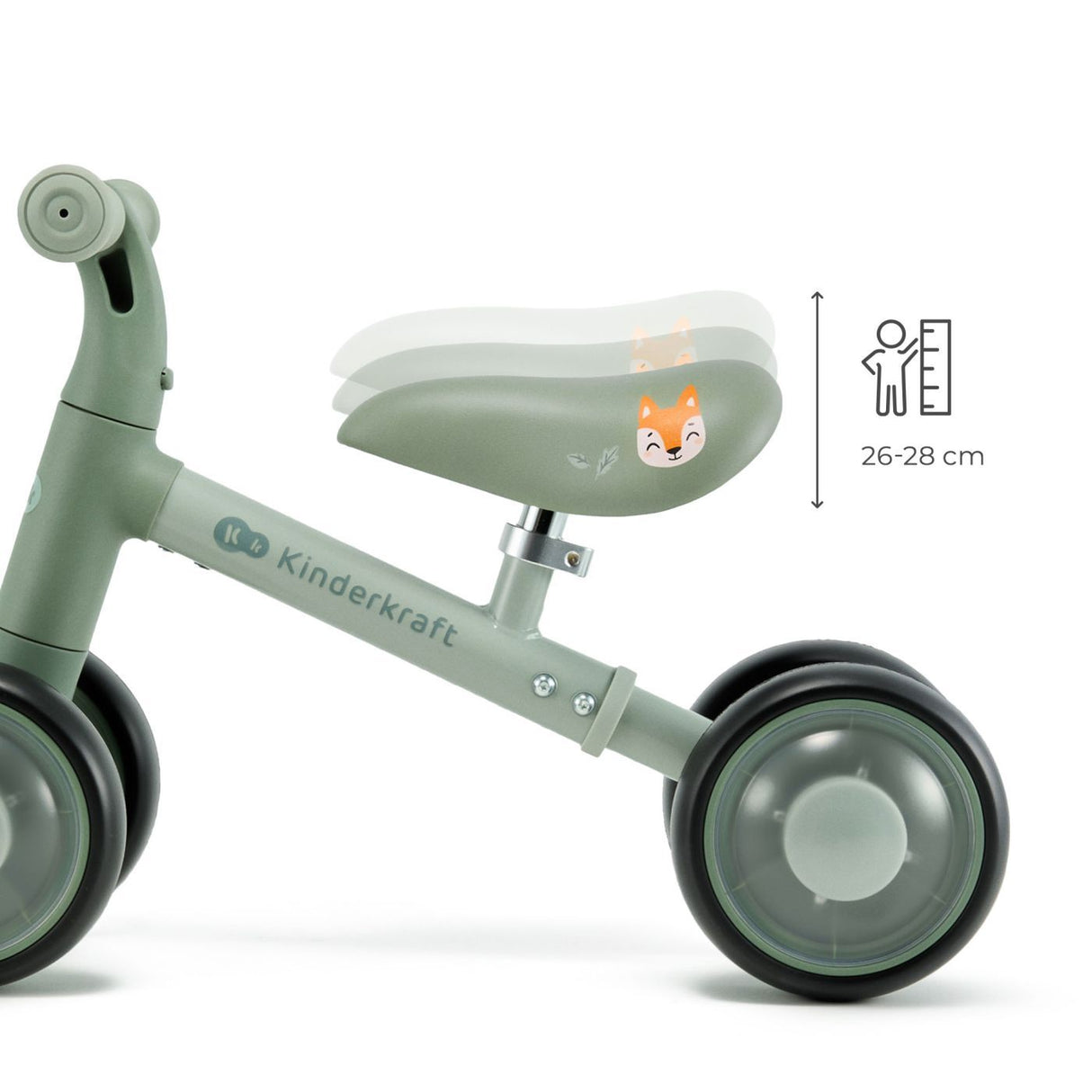 BICICLETA ECHILIBRU CUTIE FLASH, GREEN