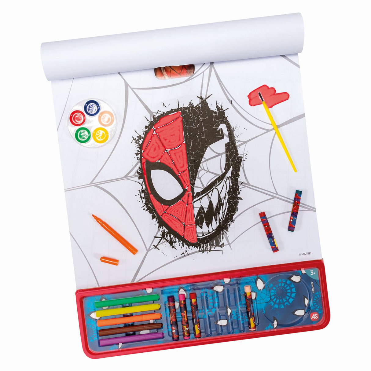 HAPPI HOBBI SET PENTRU DESEN GIGA BLOCK 5 IN 1 MARVEL SPIDER MAN