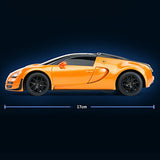 MASINA CU TELECOMANDA BUGATTI GRAND SPORT VITESSE PORTOCALIU CU SCARA 1 LA 24