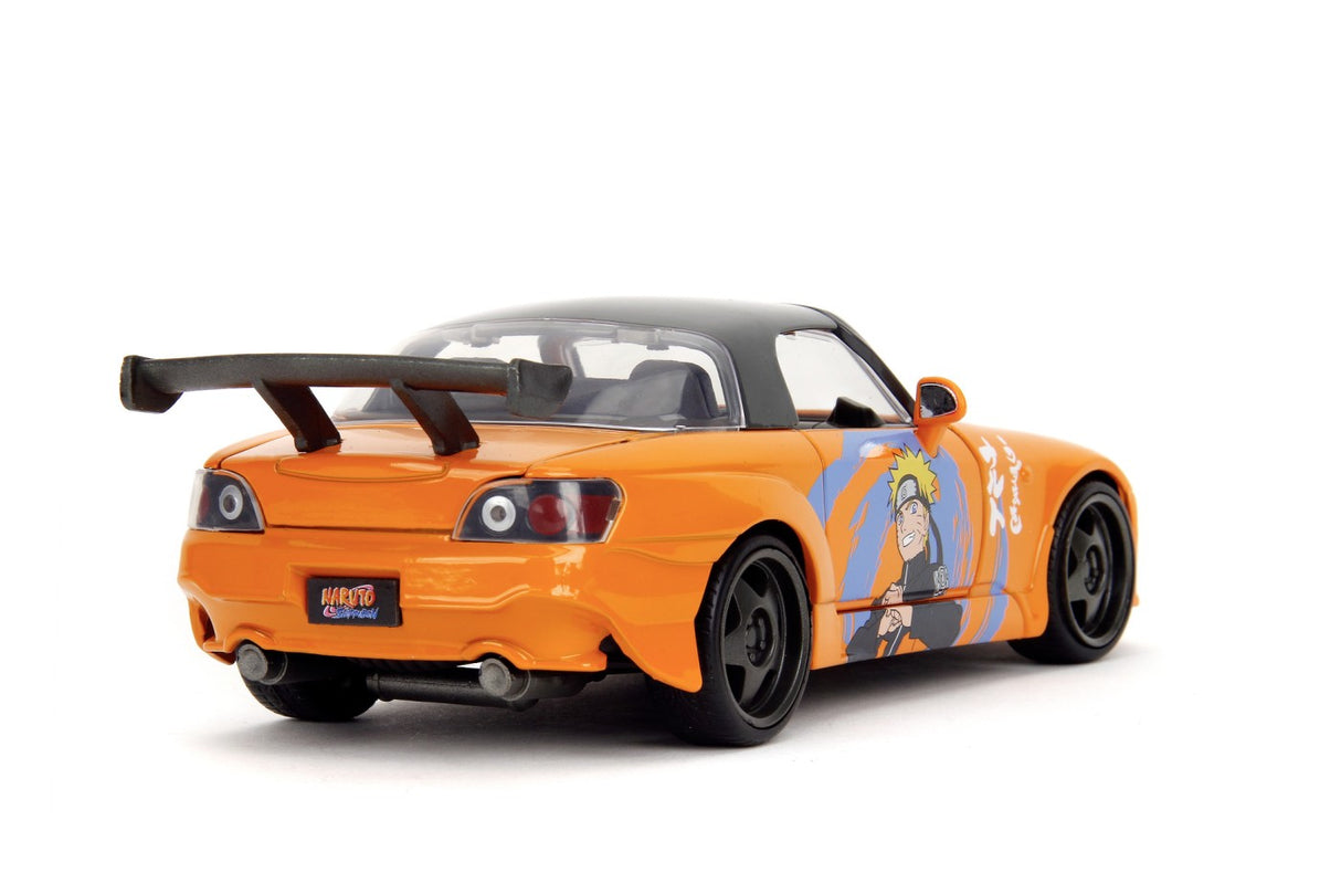 JADA NARUTO SHIPPUDEN SET FIGURINA NARUTO SI MASINUTA METALICA HONDA 2001 S2000 SCARA 1:24